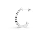 Silver Milgrain Cushion and Marquise Diamond Hoop Earrings_10