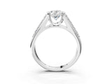 Silver Oval Cut Cut Diamond Channel Set Pave Band with Tension Prong Setting_10
