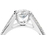 Silver Oval Cut Cut Diamond Channel Set Pave Band with Tension Prong Setting_11