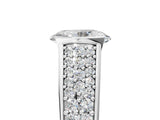 Silver Oval Cut Cut Diamond Channel Set Pave Band with Tension Prong Setting_12