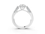 Silver Oval Cut Diamond Channel Set Solitaire Ring with Four-Prong Setting_37