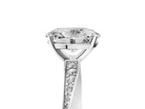 Silver Oval Cut Diamond Engagement Ring with Side Stone Accents and Four-Prong Setting_18