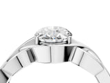 Silver Oval Cut Solitaire Intertwined Band Prong Setting Ring_18