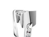 Silver Oval Cut Solitaire Tension-Set Diamond Split Shank Ring_30