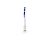 Silver Pavé Round Blue Sapphire Twist Band_2