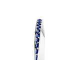 Silver Pavé Round Blue Sapphire Twist Band_5