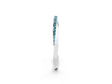Silver Pavé Round Blue Topaz Twist Band_2