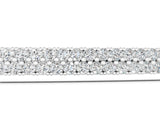 Silver Pavé Round Diamond Box Chain Slider Bracelet_1