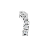 Silver Pavé Round Diamond Curved Band with Micro Prong Setting_15