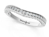 Silver Pavé Round Diamond Curved Band_15