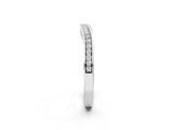 Silver Pavé Round Diamond Curved Band_16