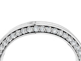 Silver Pavé Round Diamond Curved Band_18