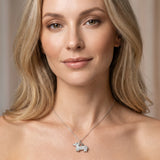 Silver Pavé Round Diamond Prong-Set Dachshund Pendant_12