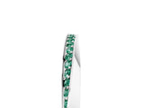 Silver Pavé Round Green Sapphire Twist Band_17