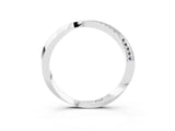 Silver Pavé Round Moissanite Twist Band_3