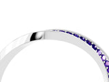 Silver Pavé Round Tanzanite Twist Band_4
