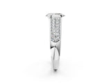 Silver Pear Cut Cut Diamond Channel Set Pave Band with Tension Prong Setting_9