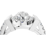 Silver Pear Cut Cut Halo Split Shank Prong Set Ring_11