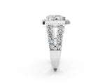 Silver Pear Cut Cut Halo Split Shank Prong Set Ring_9