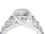 Silver Princess Brilliant Diamond Pavé Band with Six-Prong Setting_7