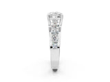 Silver Princess Brilliant Solitaire with Side Stones on a Pave Band and Four-Prong Setting_16