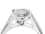 Silver Princess Cut Cut Diamond Channel Set Pave Band with Tension Prong Setting_11