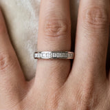 Silver Princess Cut Diamond Channel Set Eternity Band_32