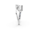 Silver Princess Cut Solitaire Tension-Set Diamond Split Shank Ring_27