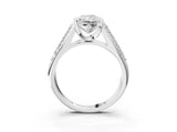 Silver Radiant Cut Cut Diamond Channel Set Pave Band with Tension Prong Setting_10