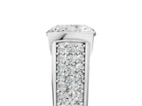 Silver Radiant Cut Cut Diamond Channel Set Pave Band with Tension Prong Setting_12