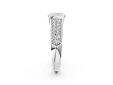 Silver Radiant Cut Cut Diamond Channel Set Pave Band with Tension Prong Setting_9