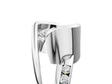 Silver Radiant Cut Solitaire Tension-Set Diamond Split Shank Ring_30