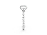 Silver Radiant Solitaire Twist Band Ring with Four-Prong Setting_14