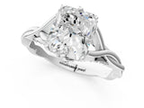 Silver Radiant Solitaire Twist Band Six-Prong Setting 2