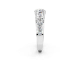 Silver Round Brilliant Solitaire with Side Stones on a Pave Band and Four-Prong Setting_12