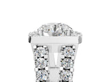 Silver Round Cut Diamond Halo Split Shank Prong Set Ring_36