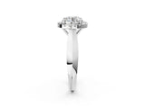 Silver Round Cut Halo Solitaire Engagement Ring with Square Band and Four-Prong Setting_14