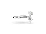 Silver Round Cut Prong Set Diamond Infinity Drop Earrings_15