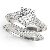Silver Fancy Yellow Asscher Cut Diamond Solitaire Ring with Hidden Halo and Pavé Band