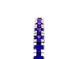 Silver Round Cut Tanzanite Pavé Set Thin Band_17