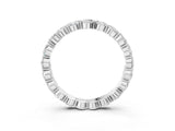 Silver Round Diamond Eternity Band with U-Prong Setting_39