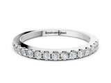 Silver Round Diamond Pavé Half-Eternity Band with Shared Prong Setting_15