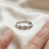 Silver Round Diamond Twist Eternity Band with Pavé Setting_54