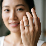 Silver Round Diamond Twist Eternity Band with Pavé Setting_54