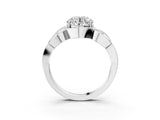Silver Round Solitaire Intertwined Band Prong Setting Ring_17