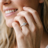 Silver Round Solitaire Twisted Pave Band with Four-Prong Setting_37