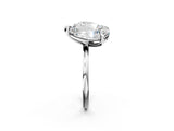 Silver Round and pear toi moi ring 2