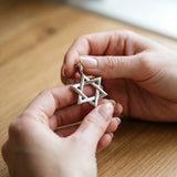 Silver Silver Star of David Pendant
