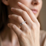 Silver Three-Stone Baguette Cut Channel Set Diamond Band_26