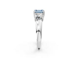 Silver Three-Stone Fancy Blue Asscher Cut Cut Diamond Ring with Channel Set Band and Four-Prong Setting_20